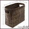 Magazine Holder Basket with Handles, Woven Storage Bin for Bathroom, Home Office
